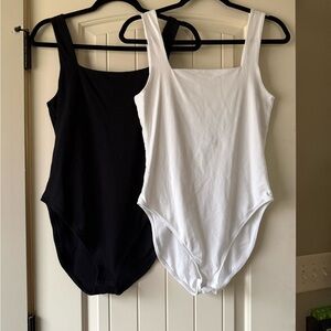 Old Navy Black and White Bodysuit Set